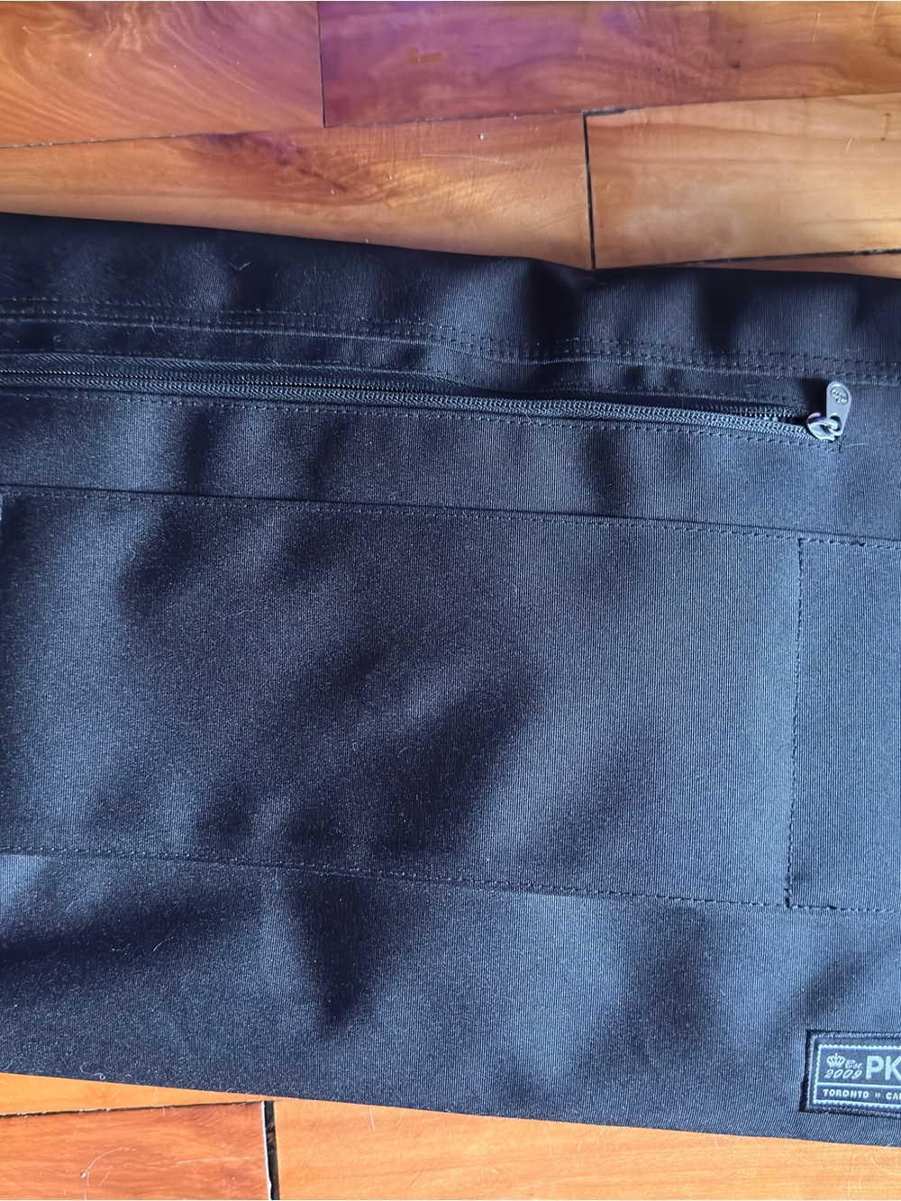 Black Laptop Bag with Front Zipper Pocket
